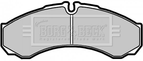 BORG & BECK Комплект тормозных колодок, дисковый тормоз BBP1554